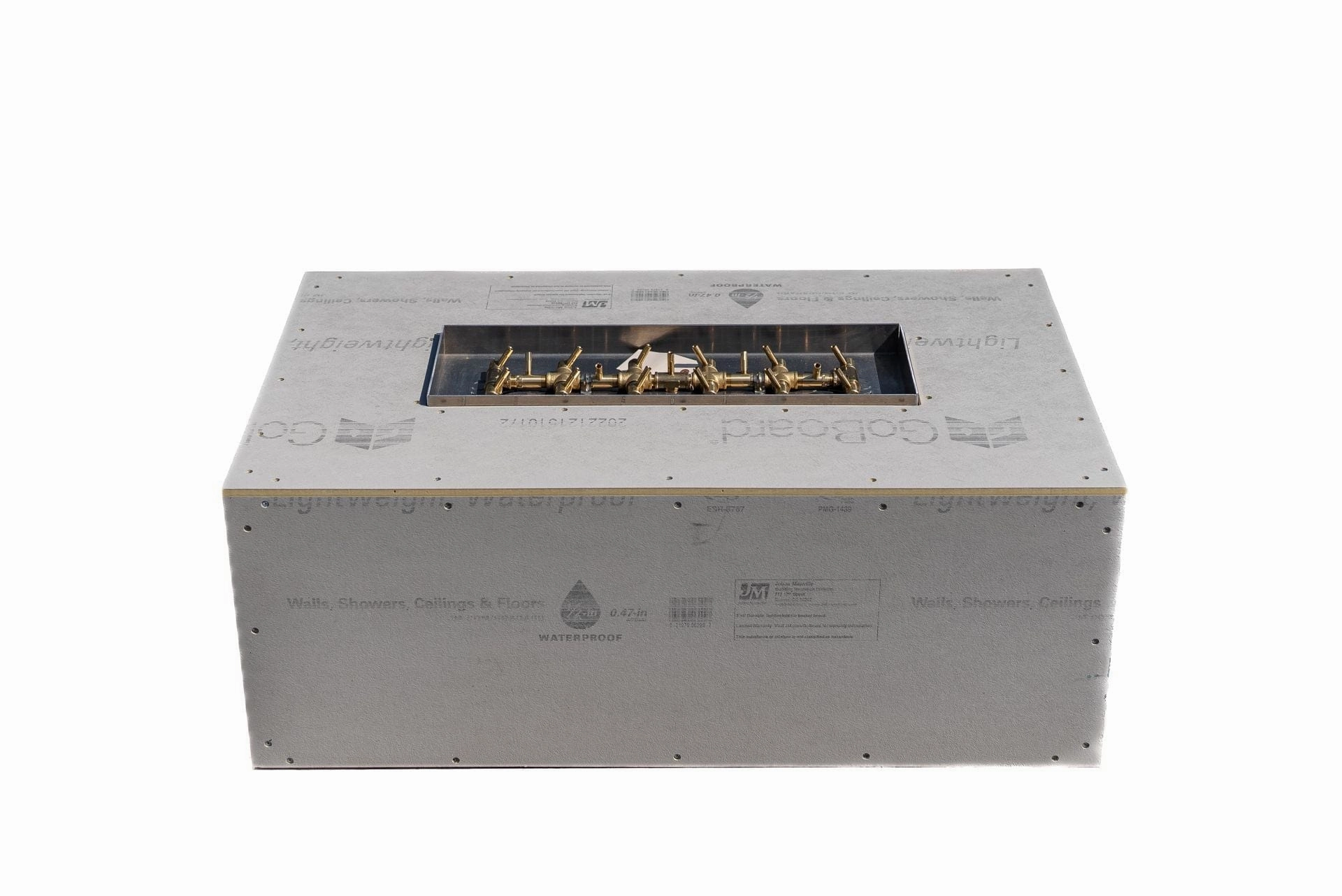 Warming Trends Crossfire FRT Rectangular 72x42x18-Inch with Tree-Style Ready To Finish Fire Pit Kit