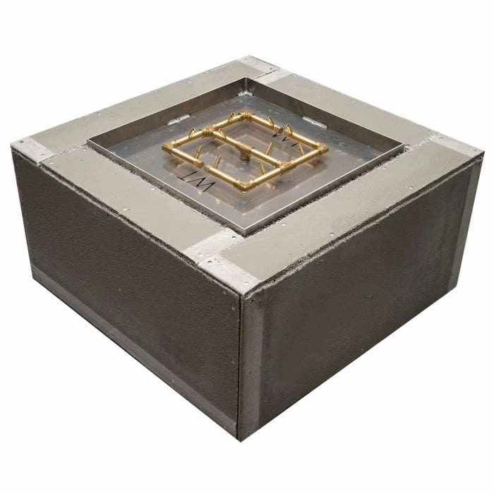 Warming Trends Crossfire FS Square 36x36x18-Inch Ready To Finish Fire Pit Kit