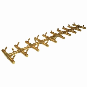 Warming Trends Crossfire Tree-Style 7.25 x 38-inch Brass Gas Fire Pit Burner 290K BTUFireproof mat for under fire pit