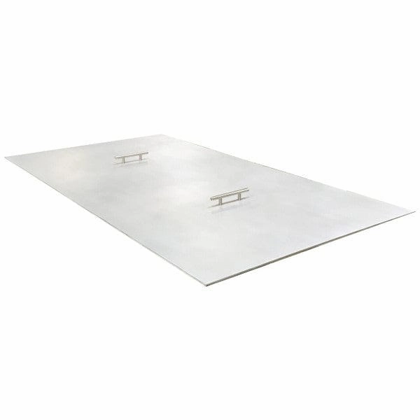 Warming Trends Rectangular 74-79.9 x 6-12.9-Inch Aluminum Fire Pit Cover (2-Handle) CRR7912Fireproof mat for under fire pit
