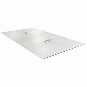 Warming Trends Rectangular 86-91.9 x 13-17.9-Inch Aluminum Fire Pit Cover (2-Handle) CRR9117Fireproof mat for under fire pit