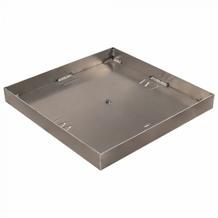 Warming Trends Square 30-inch Aluminum Fire Pit Burner Pan ALPAN30SFireproof mat for under fire pit