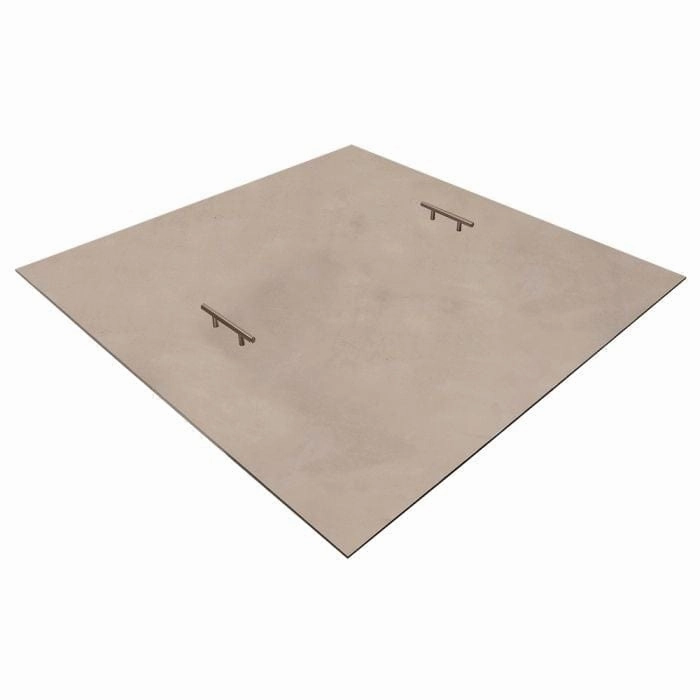 Warming Trends Square Aluminum 38-Inch Fire Pit Cover FPC38SFireproof mat for under fire pit