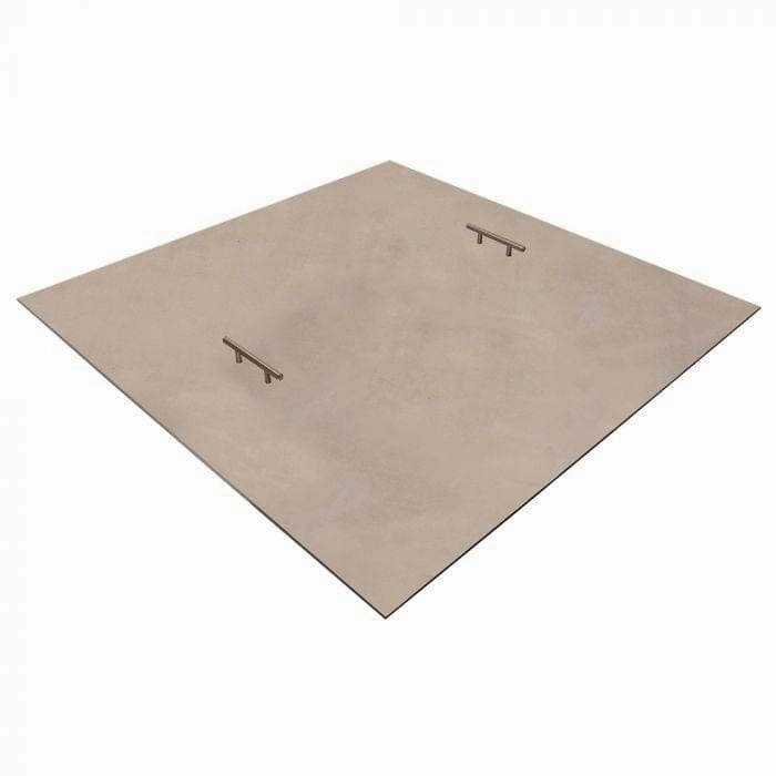 Warming Trends Square Aluminum 44-Inch Fire Pit Cover FPC44SFireproof mat for under fire pit