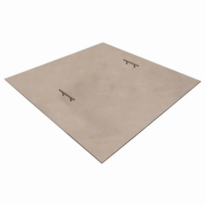Warming Trends Square Aluminum 50-Inch Fire Pit Cover FPC50SFireproof mat for under fire pit