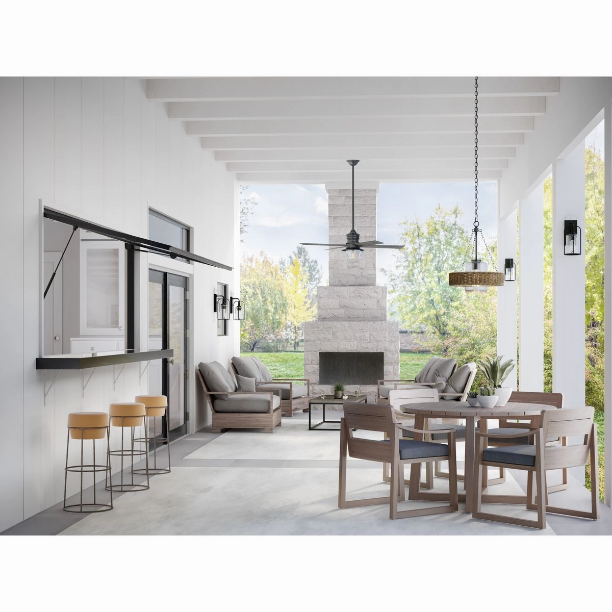 Watch Hill One Light Wall Lantern Textured Black
