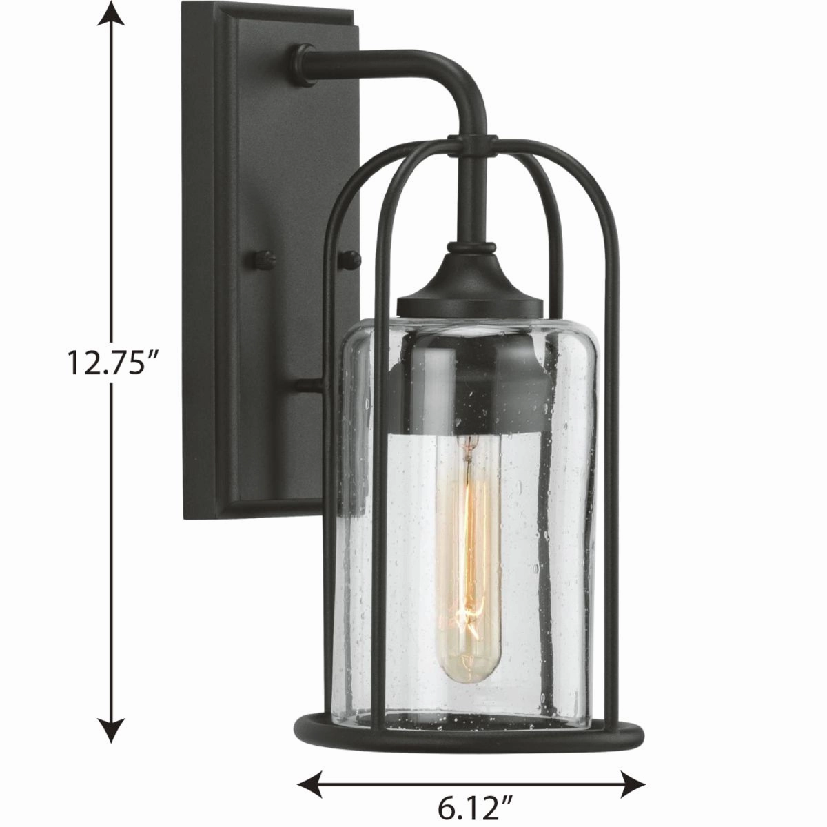 Watch Hill One Light Wall Lantern Textured Black