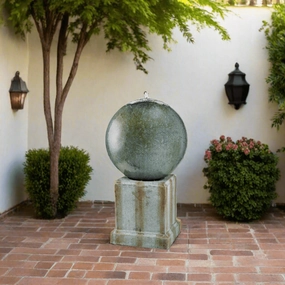 Water Feature Copper Ball On Standoutdoor garden decorative ornaments