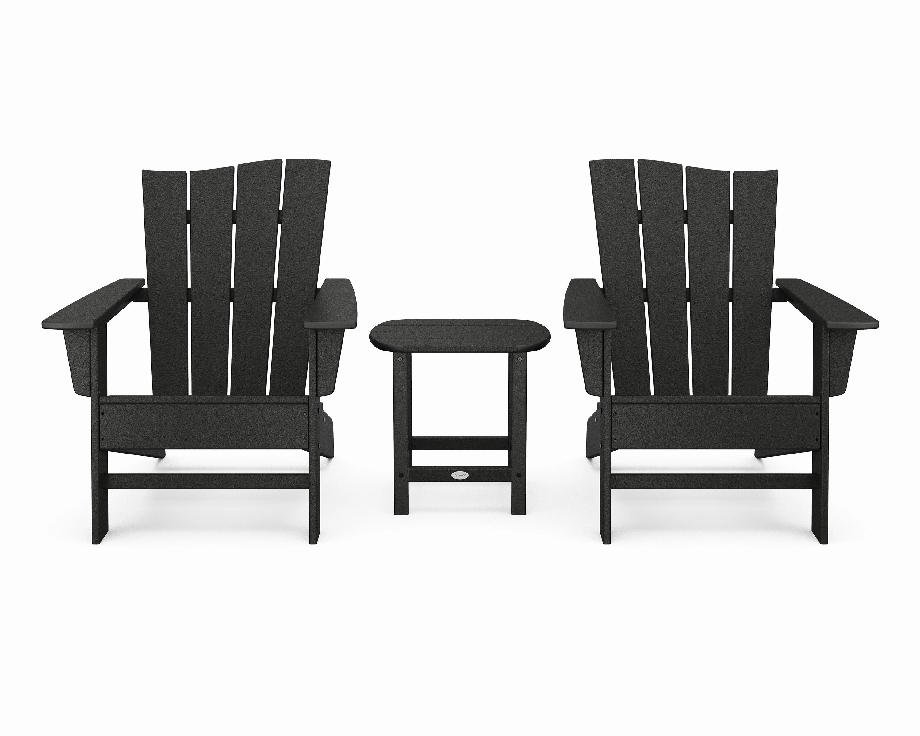 Wave 3-Piece Adirondack Chair Set