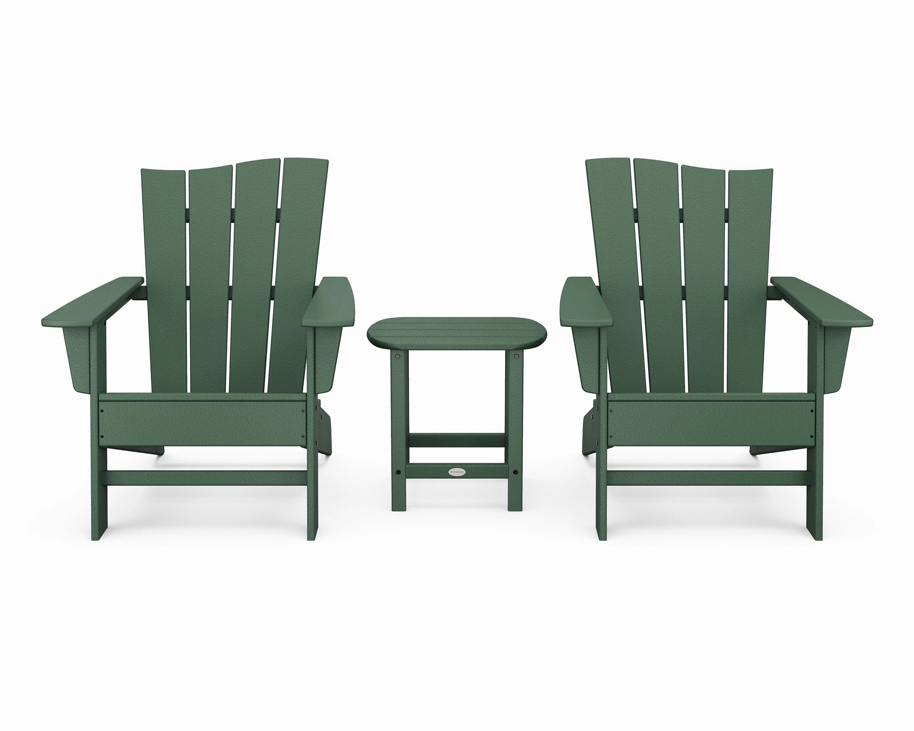 Wave 3-Piece Adirondack Chair Set
