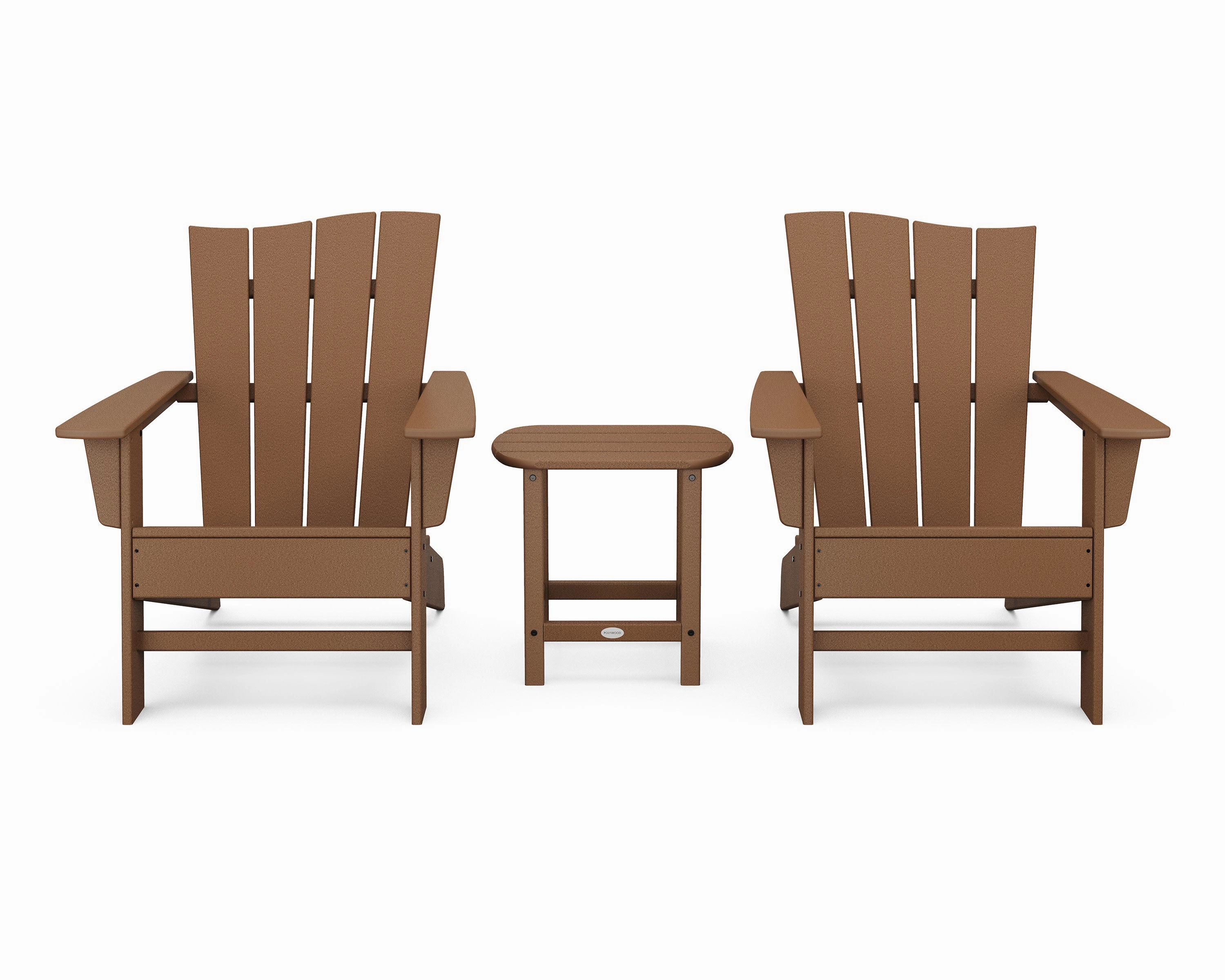 Wave 3-Piece Adirondack Chair Set