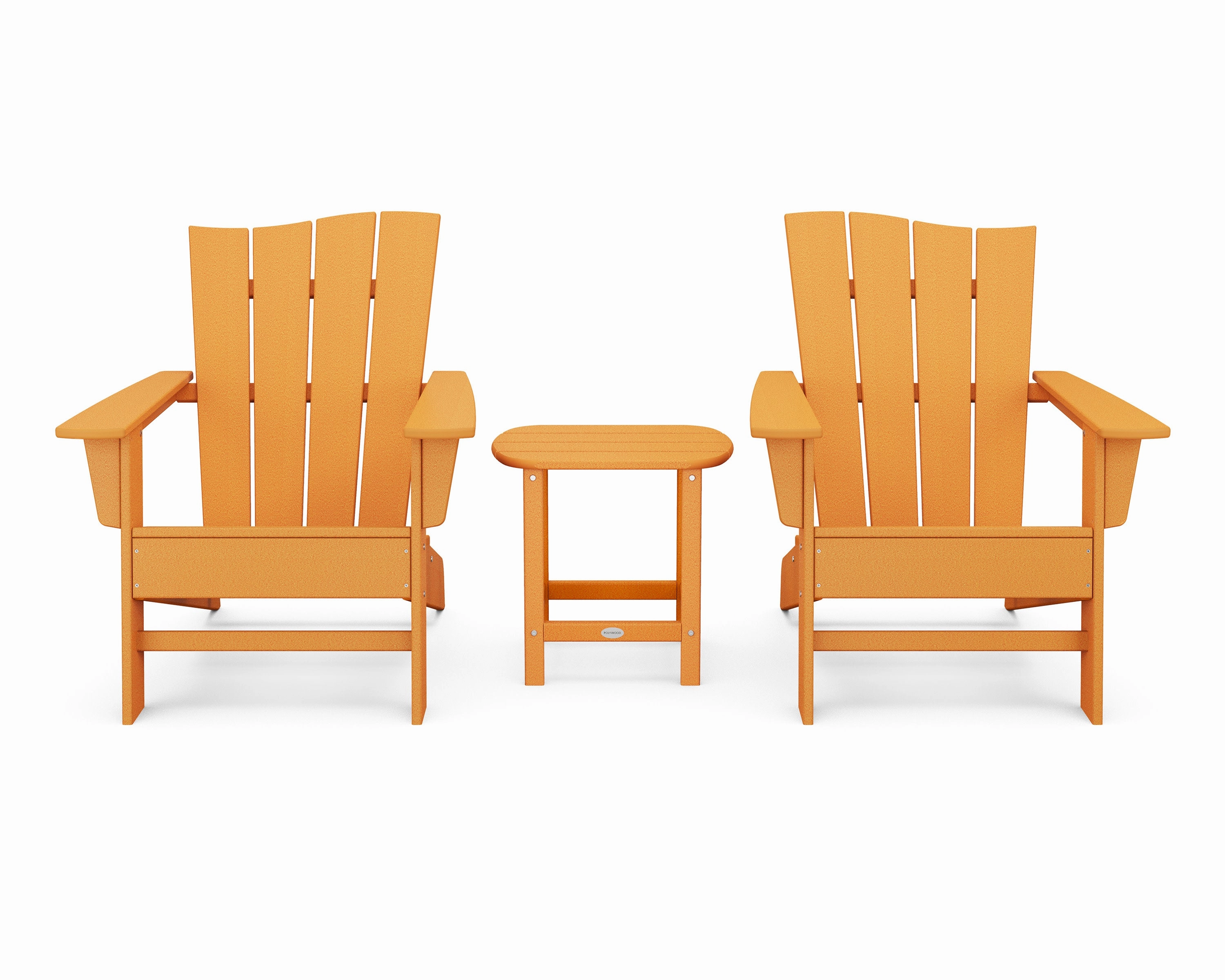 Wave 3-Piece Adirondack Chair Set