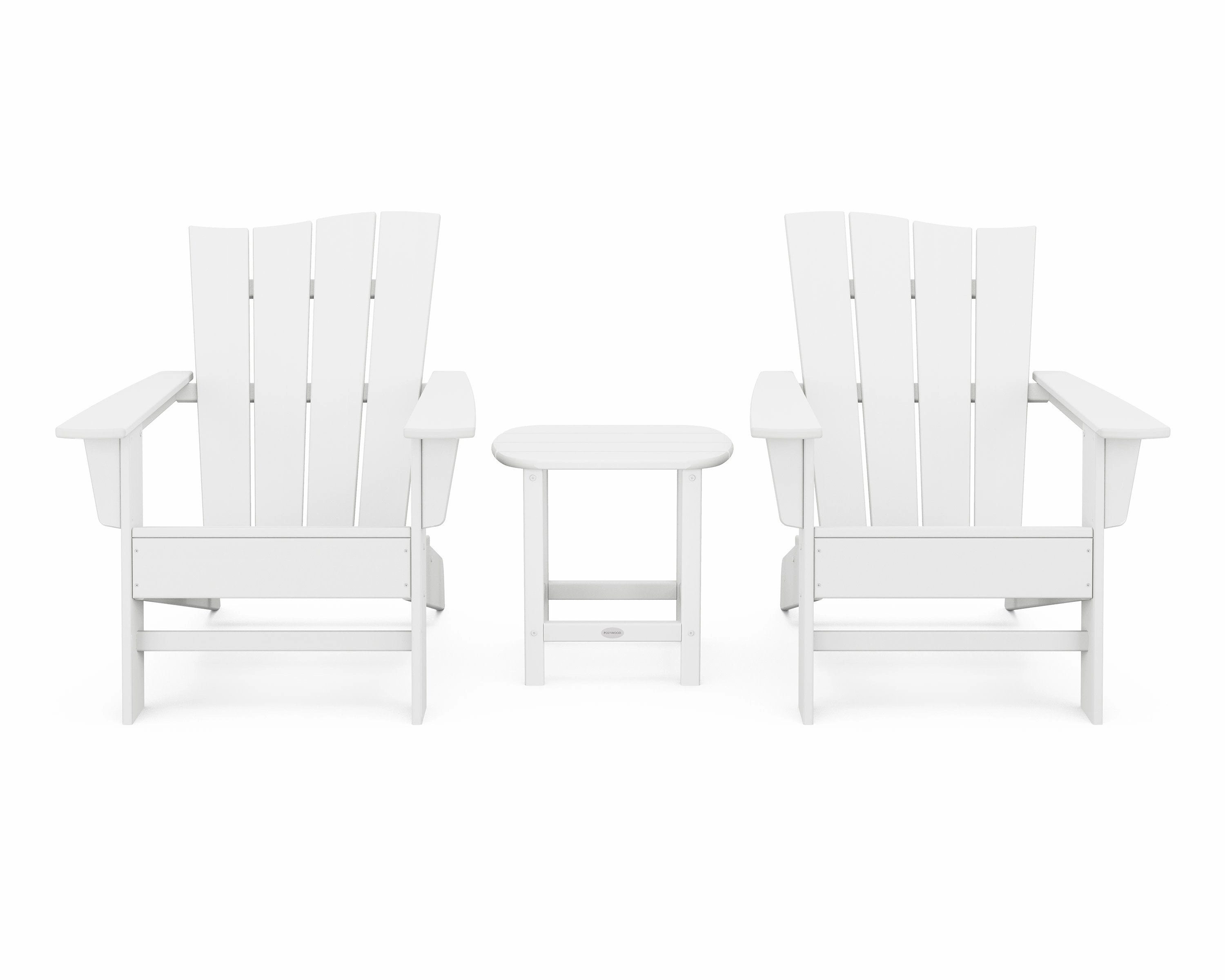Wave 3-Piece Adirondack Chair Set
