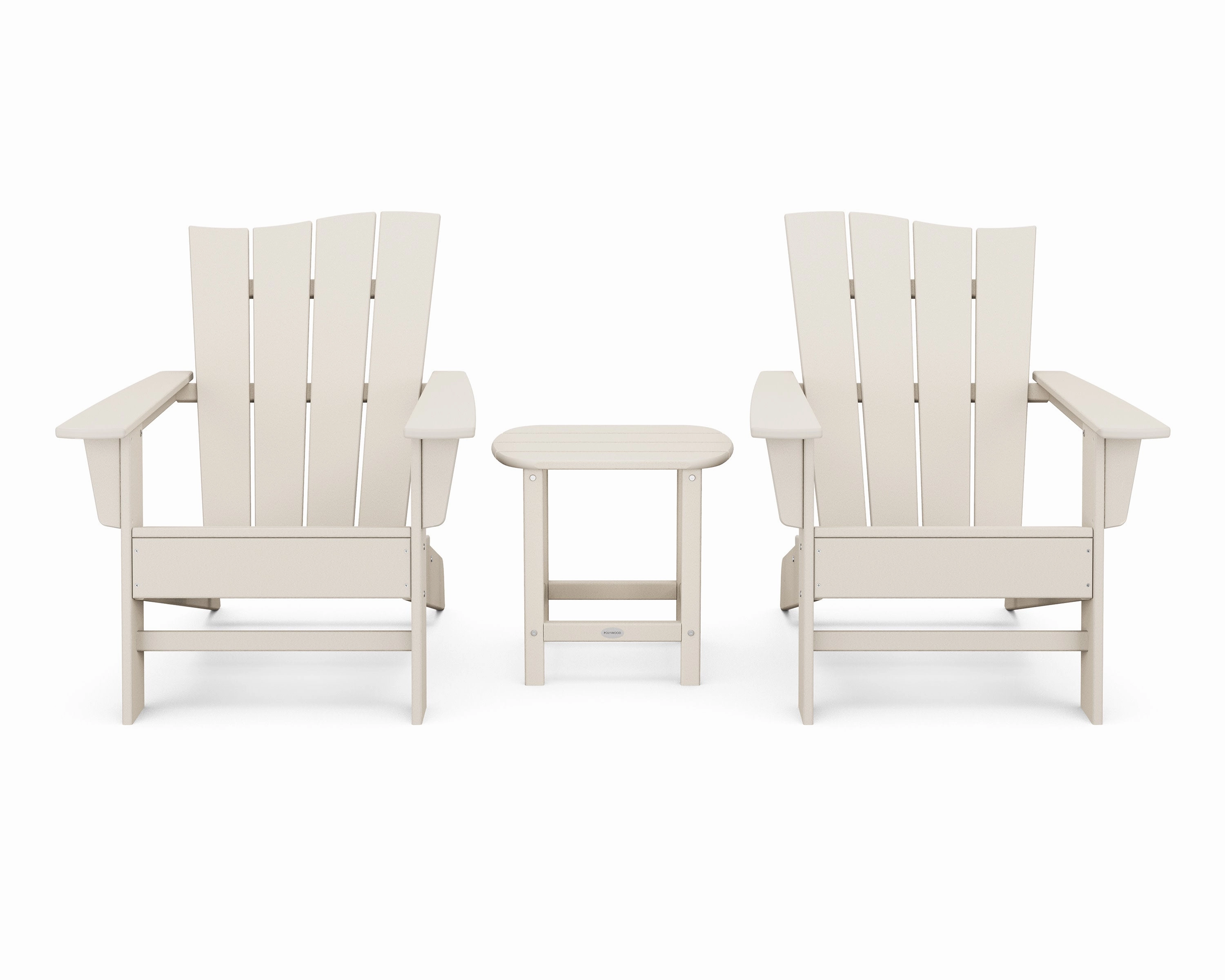 Wave 3-Piece Adirondack Chair Set