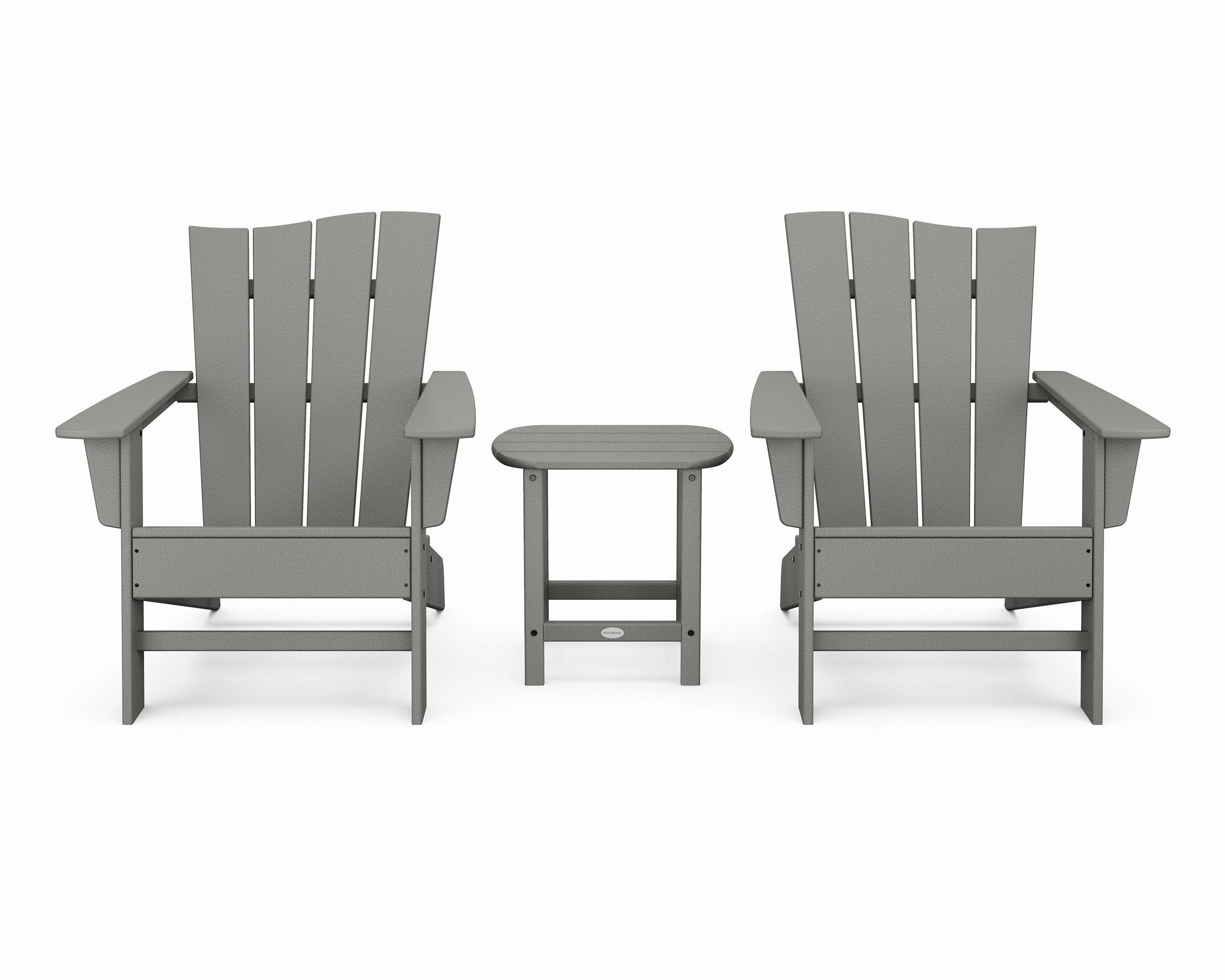 Wave 3-Piece Adirondack Chair Set