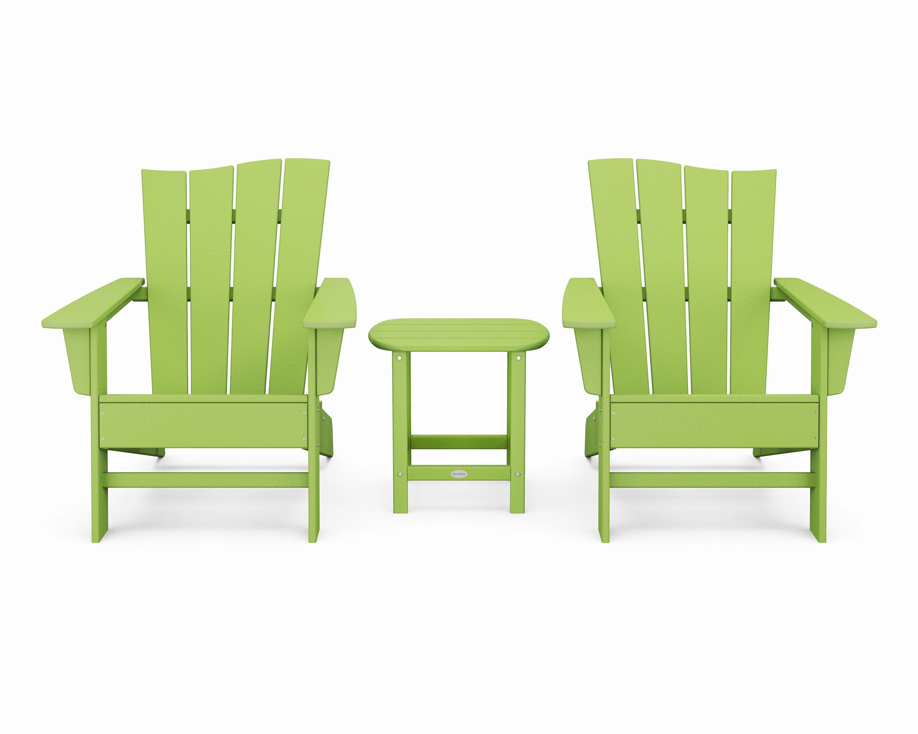 Wave 3-Piece Adirondack Chair Set