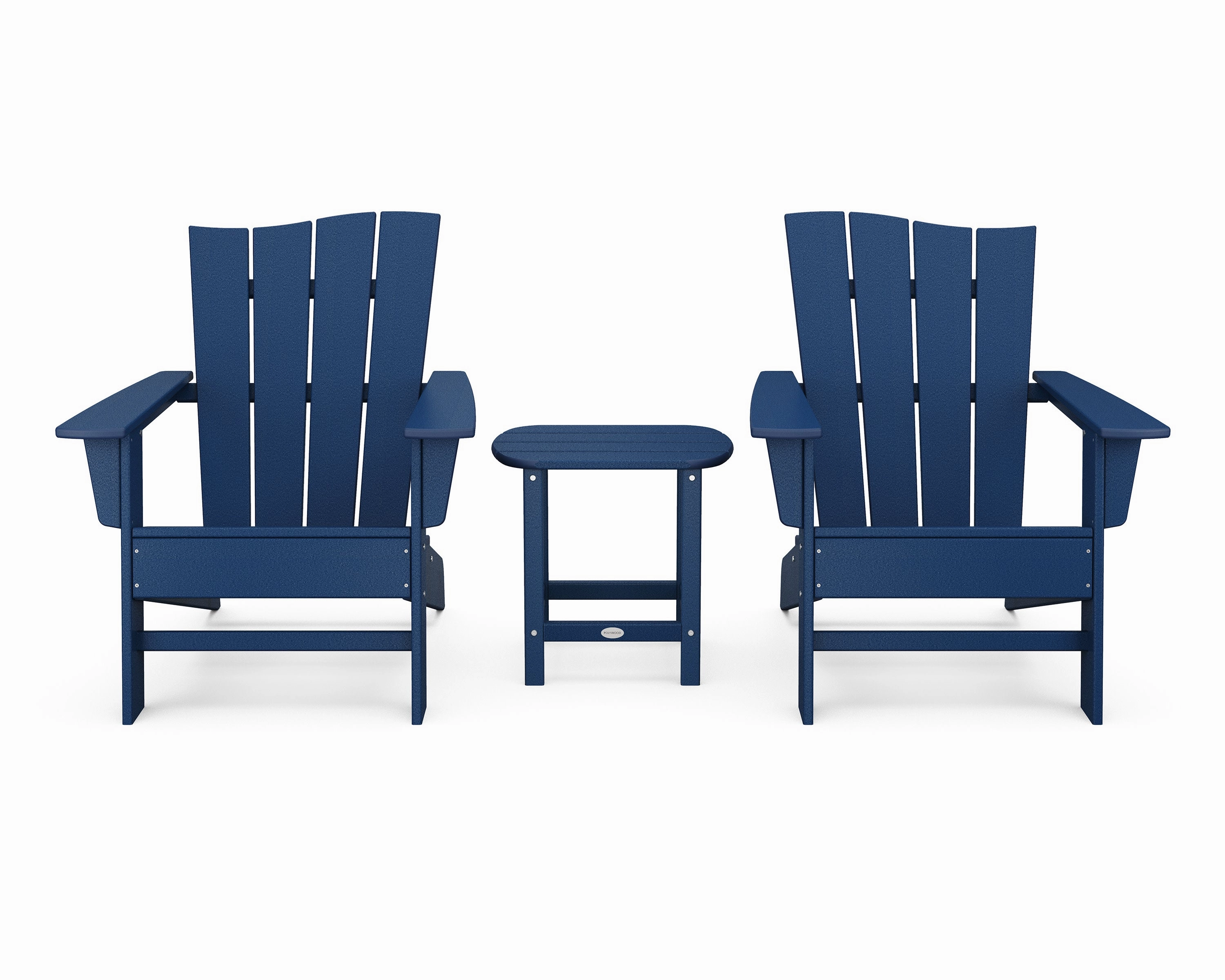 Wave 3-Piece Adirondack Chair Set