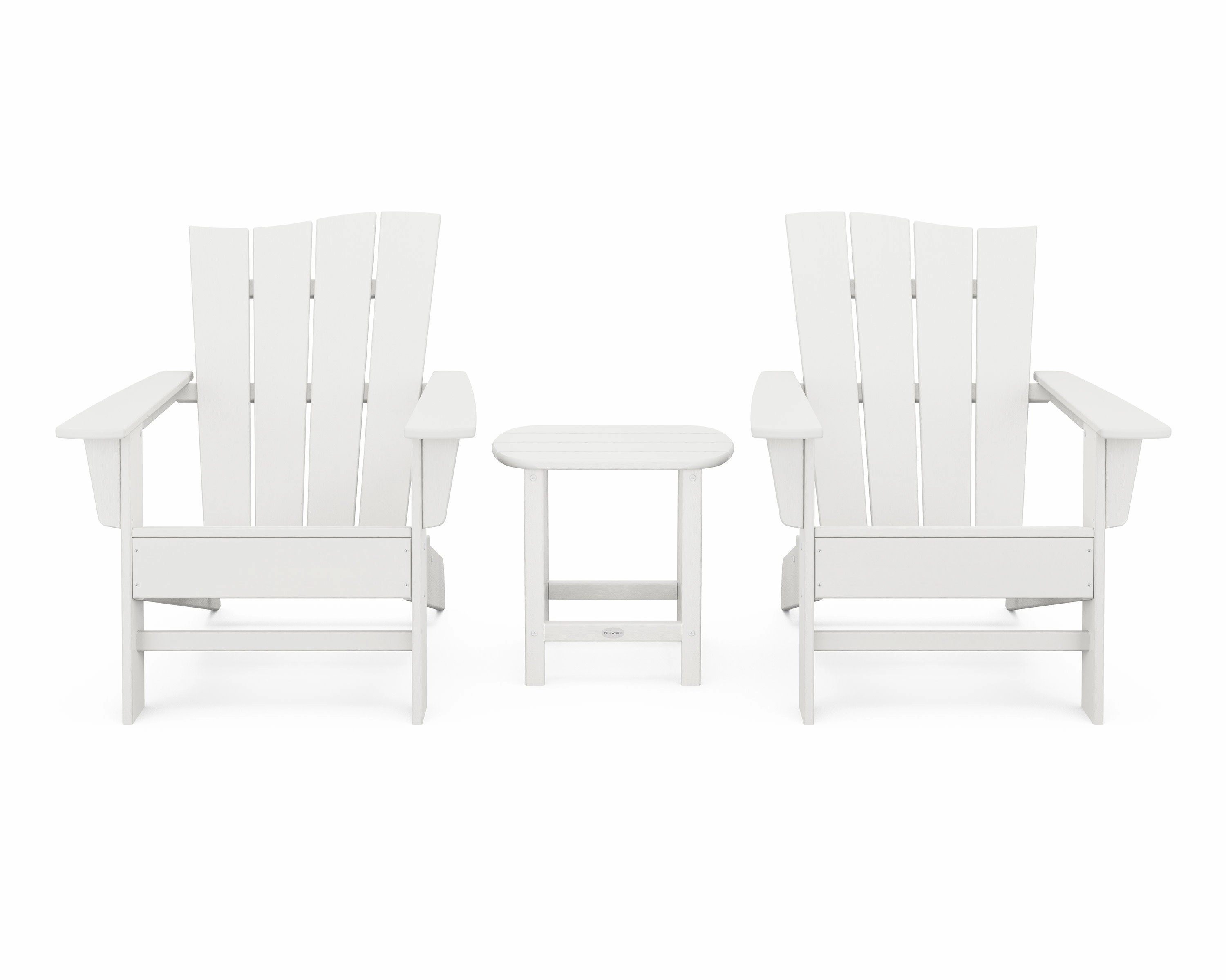 Wave 3-Piece Adirondack Chair Set