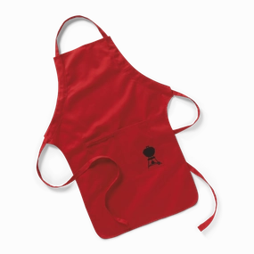 Weber Apron Red - 6534 outdoor griddle for camping trips