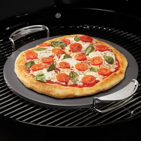 Weber BBQ GBS Pizza Stone outdoor kitchen cooking station with sink