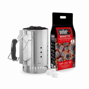 Weber BBQ Rapid Fire Chimney Starter Set outdoor kitchen cooking station with sink
