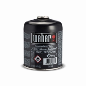 Weber Gas Canister outdoor kitchen cooking station with sink