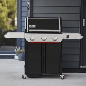 Weber Genesis E-325W Gas Barbecue outdoor kitchen cooking station with sink