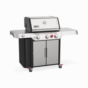 Weber Genesis Stainless Steel S-335 3-Burner 64,000 BTU Propane BBQ - 35400001 outdoor griddle for camping trips