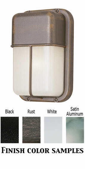 Well One Light Bulkhead Satin AluminumOutdoor wall sconces with motion sensor