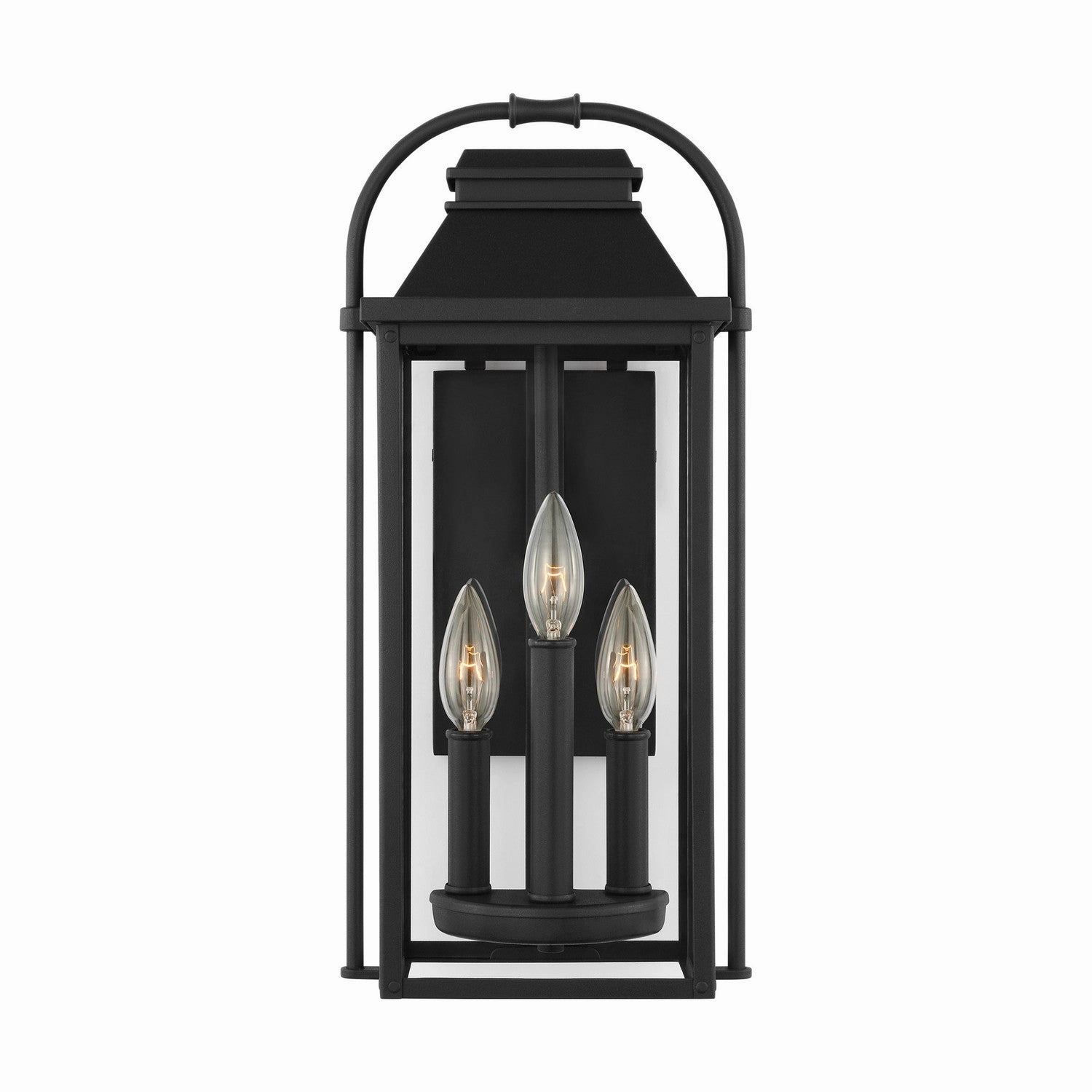 Wellsworth Three Light Outdoor Wall Sconce Textured BlackOutdoor wall sconces with motion sensor