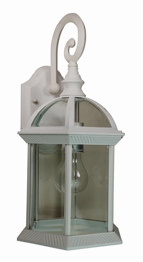 Wentworth One Light Wall Lantern WhiteOutdoor wall sconces with motion sensor