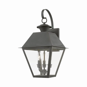 Wentworth Three Light Outdoor Wall Lantern CharcoalOutdoor wall sconces with motion sensor