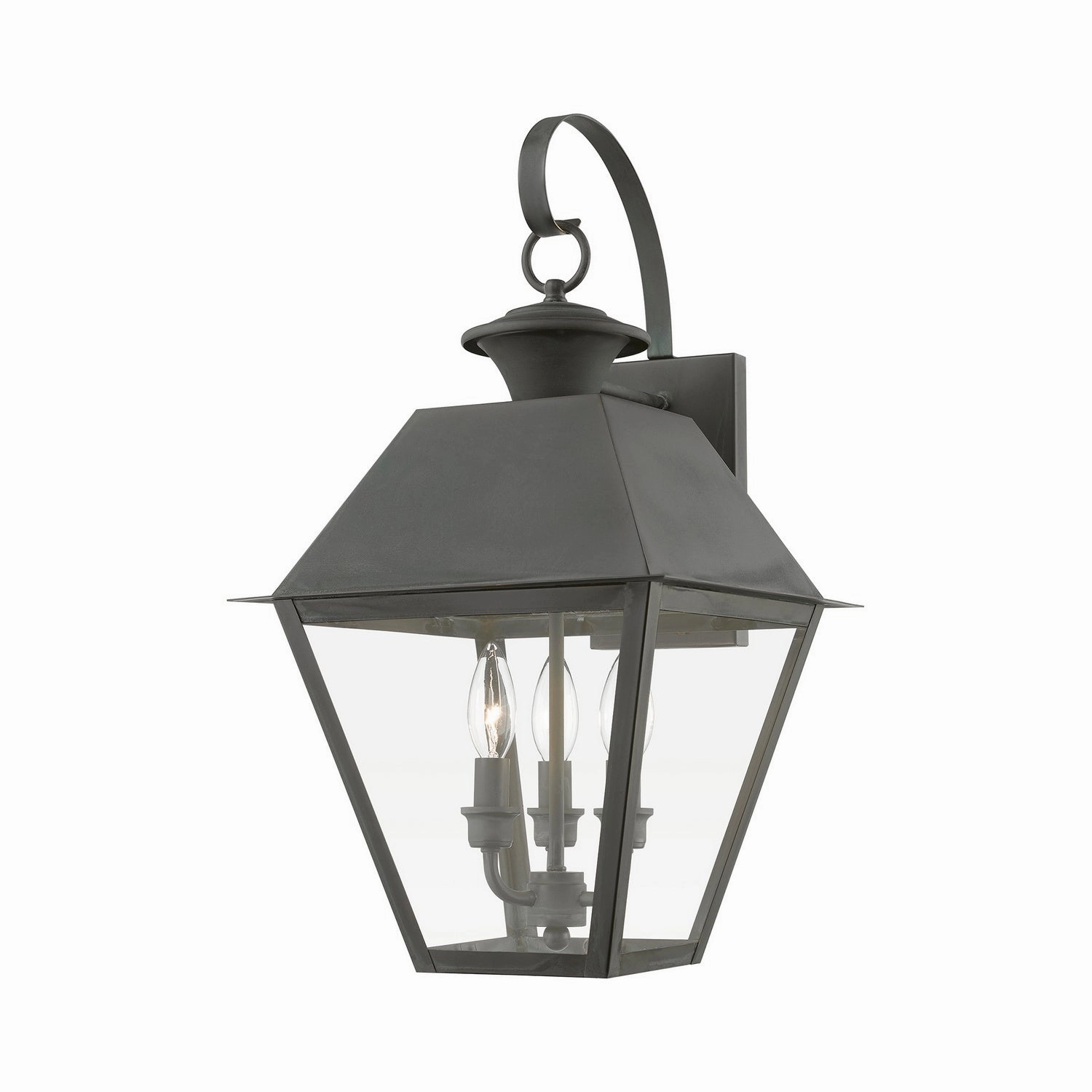 Wentworth Three Light Outdoor Wall Lantern CharcoalOutdoor wall sconces with motion sensor