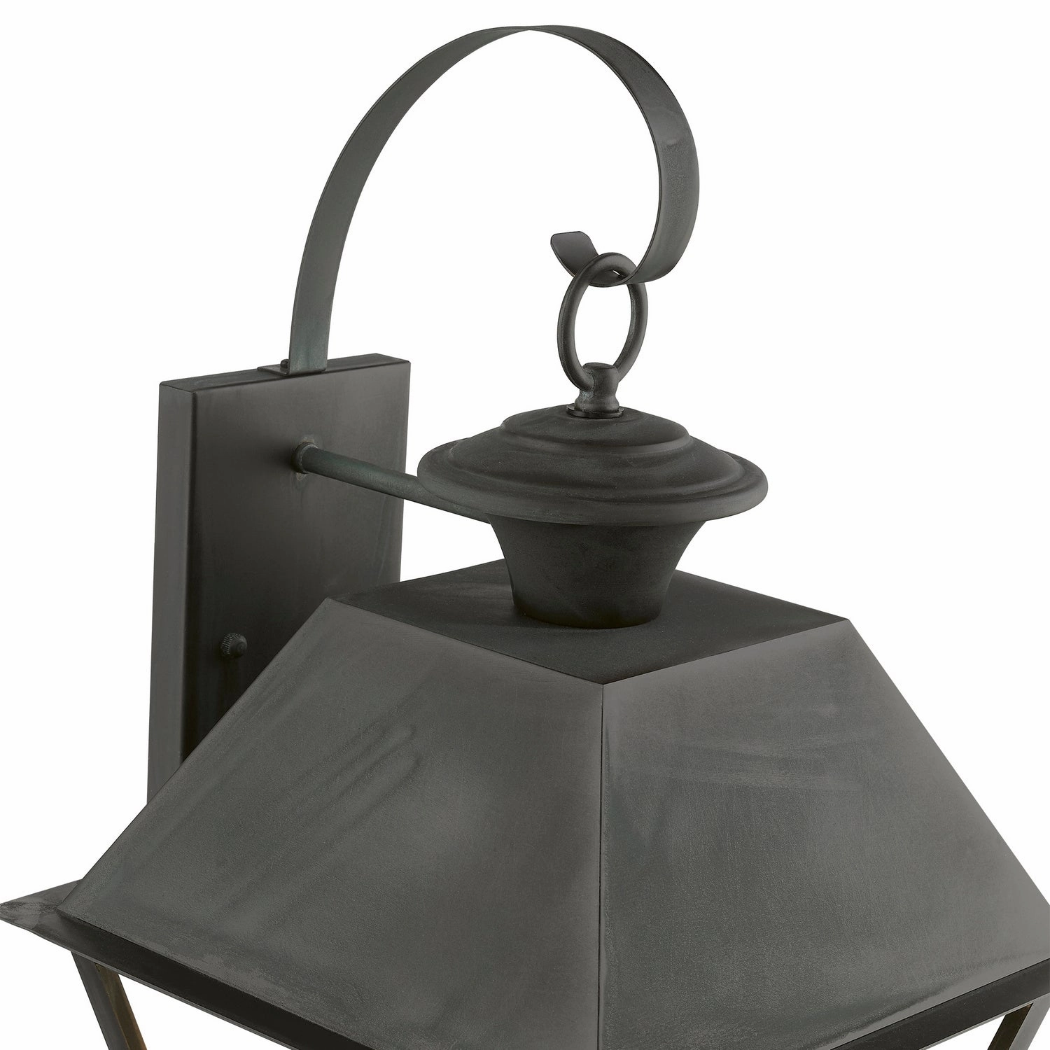 Wentworth Three Light Outdoor Wall Lantern Charcoal