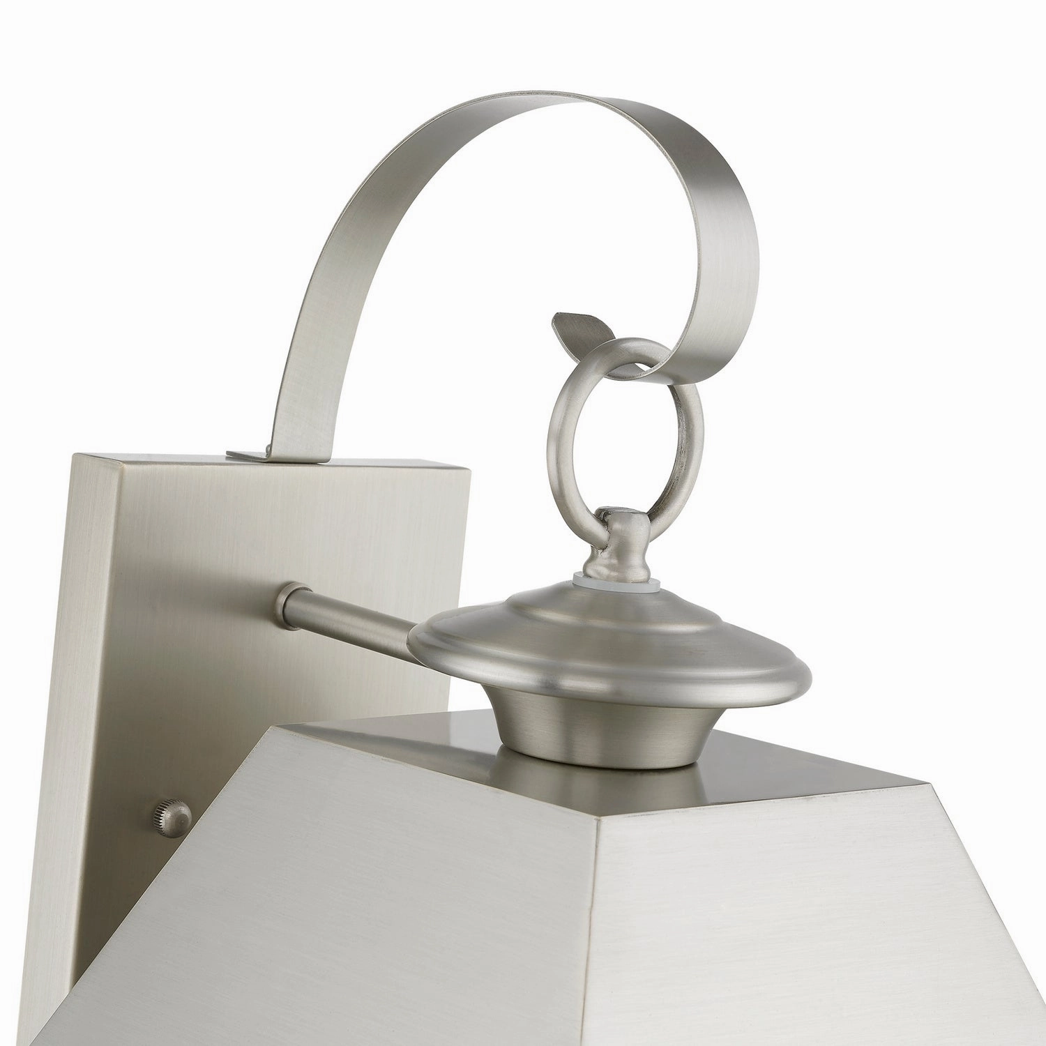 Wentworth Two Light Outdoor Wall Lantern Brushed Nickel