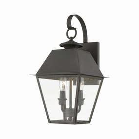 Wentworth Two Light Outdoor Wall Lantern CharcoalOutdoor wall sconces with motion sensor