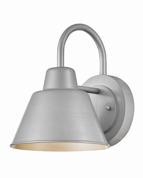 Wes LED Gooseneck Barn Light Antique Brushed AluminumOutdoor wall sconces with motion sensor