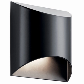 Wesley LED Outdoor Wall Mount BlackOutdoor wall sconces with motion sensor