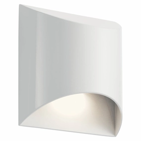 Wesley LED Outdoor Wall Mount WhiteOutdoor wall sconces with motion sensor