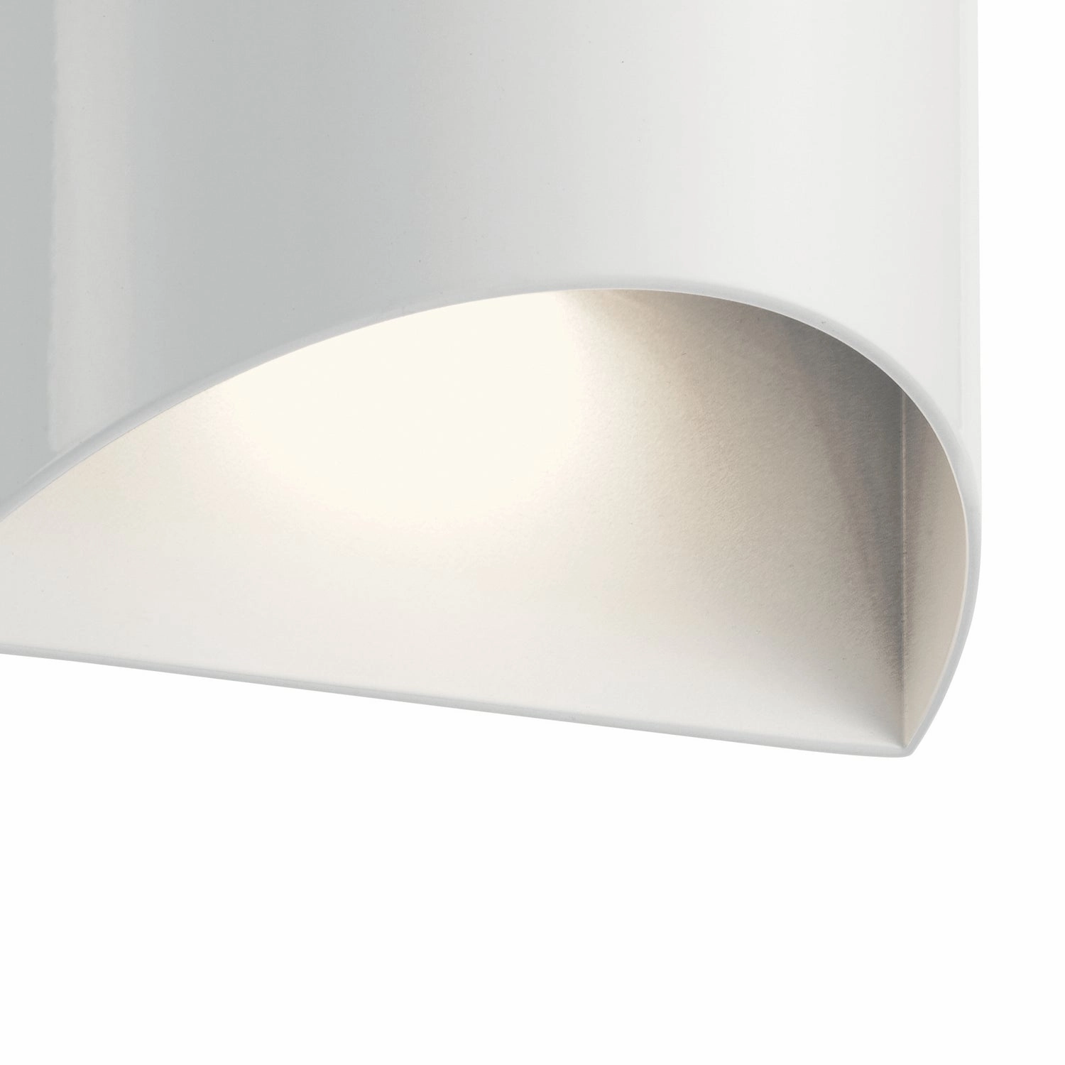 Wesley LED Outdoor Wall Mount White