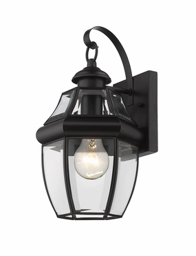 Westover One Light Outdoor Wall Light BlackOutdoor wall sconces with motion sensor