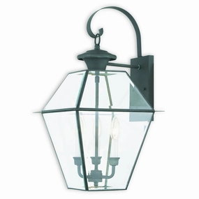 Westover Three Light Outdoor Wall Lantern CharcoalOutdoor wall sconces with motion sensor