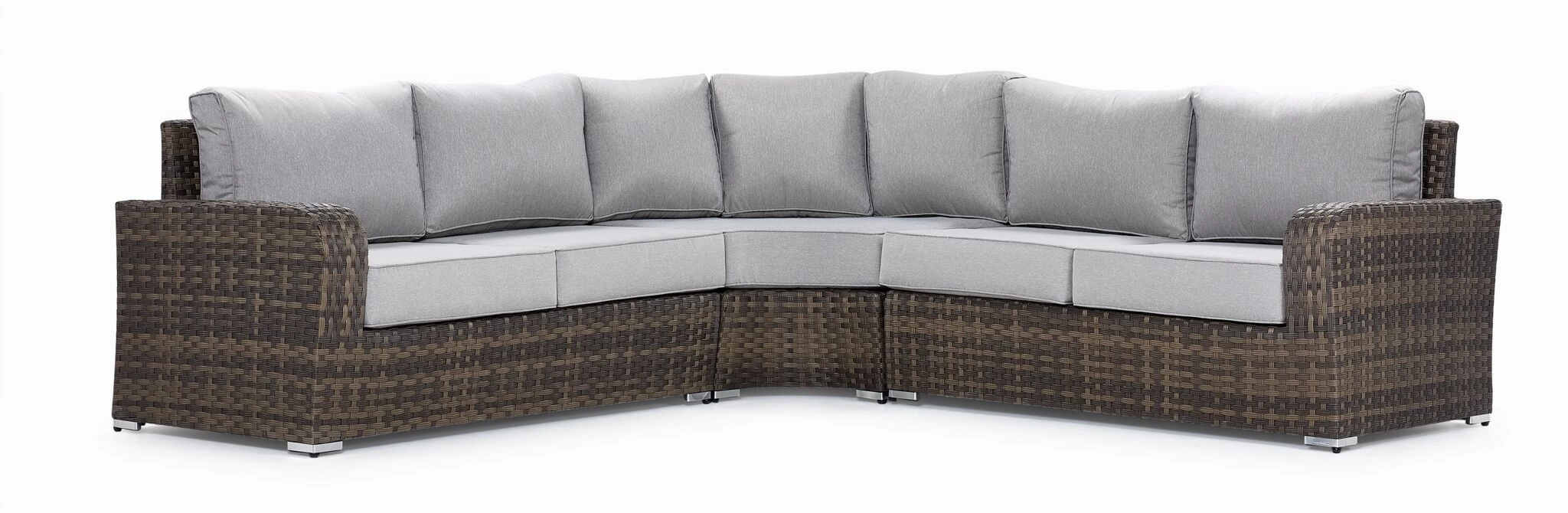 Whispering Pine 3 - Piece Outdoor Sectional - Dark Greyoutdoor patio furniture set