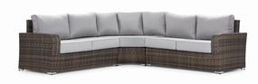 Whispering Pine 3 - Piece Outdoor Sectional - Dark Greyoutdoor patio furniture set