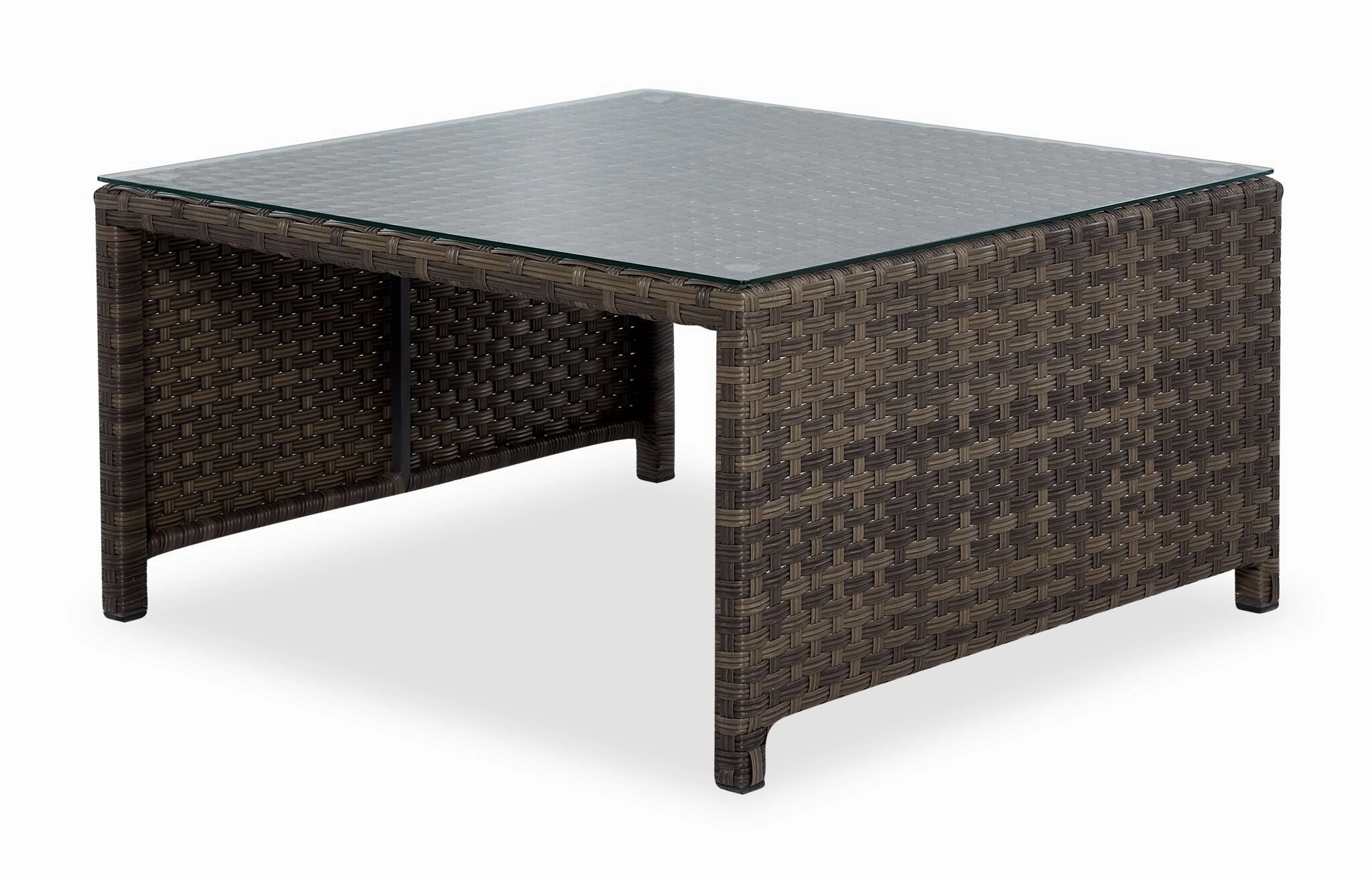 Whispering Pine Outdoor Coffee Table with 2 Ottomans - Dark Grey