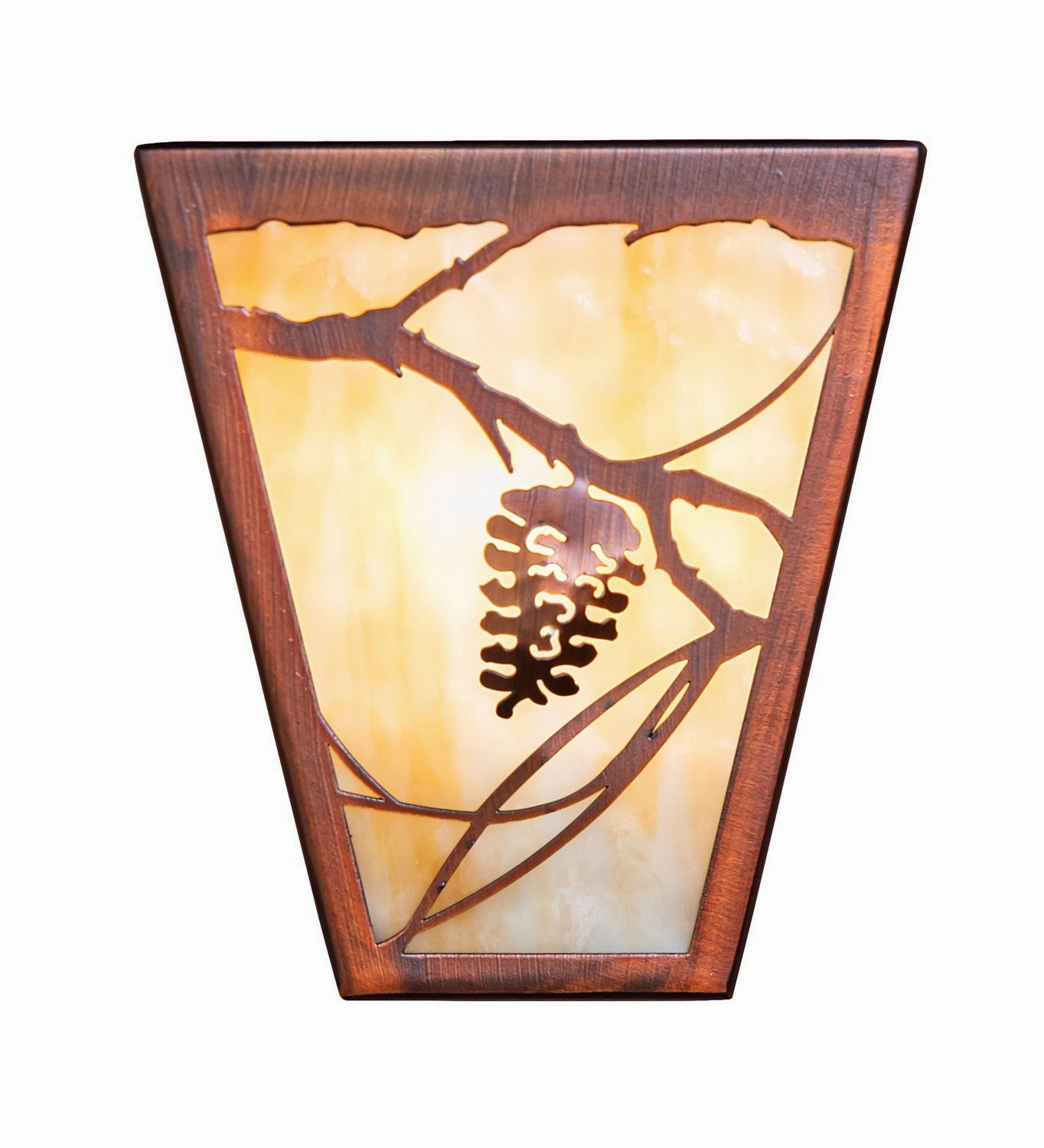 Whispering Pines Three Light Wall Sconce Vintage Copper