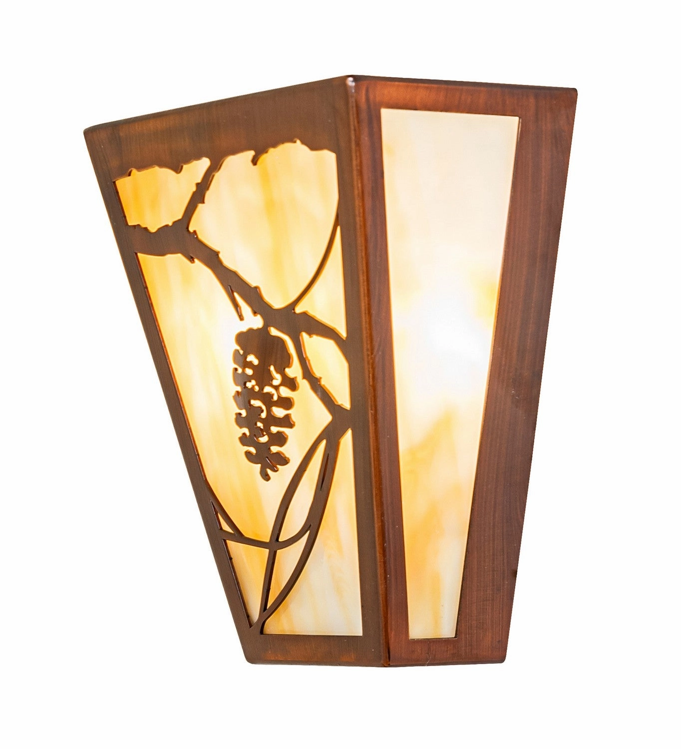 Whispering Pines Three Light Wall Sconce Vintage Copper