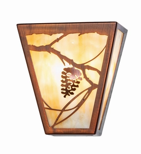 Whispering Pines Three Light Wall Sconce Vintage CopperOutdoor wall sconces with motion sensor