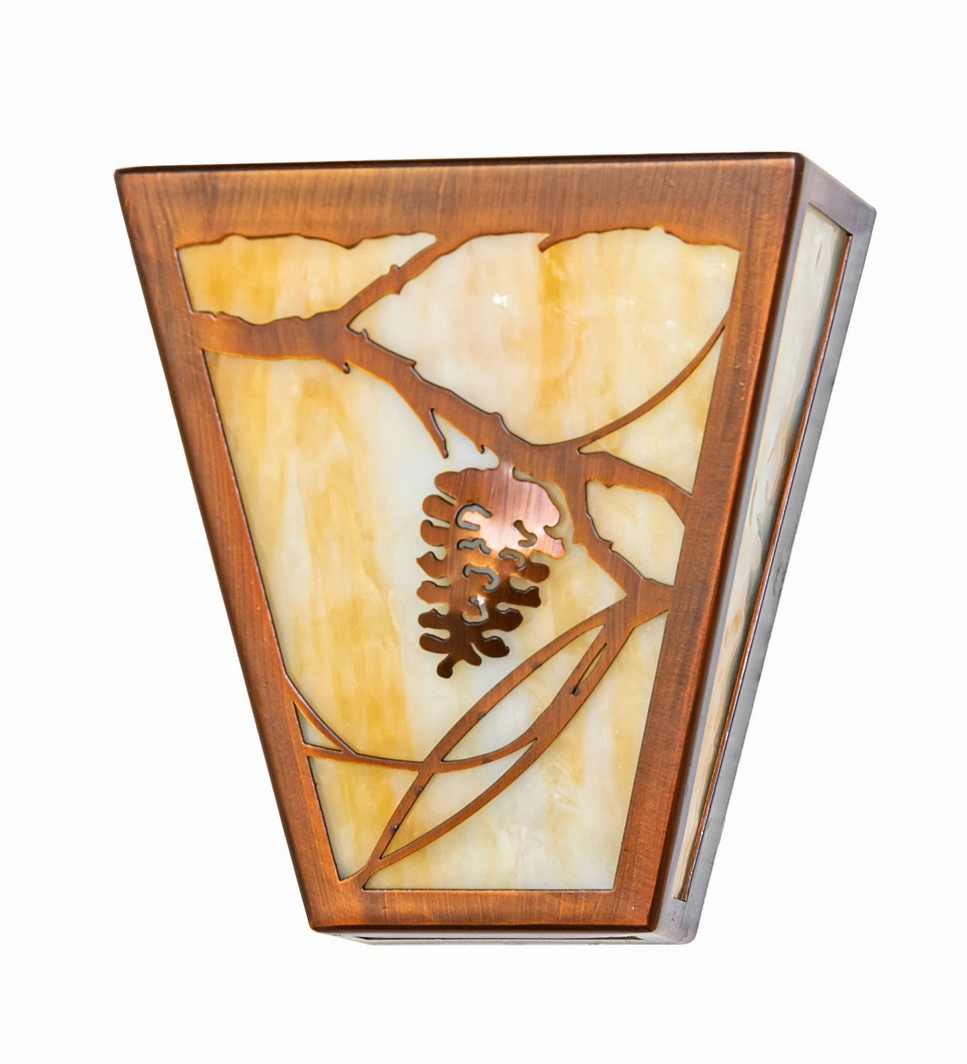 Whispering Pines Three Light Wall Sconce Vintage Copper