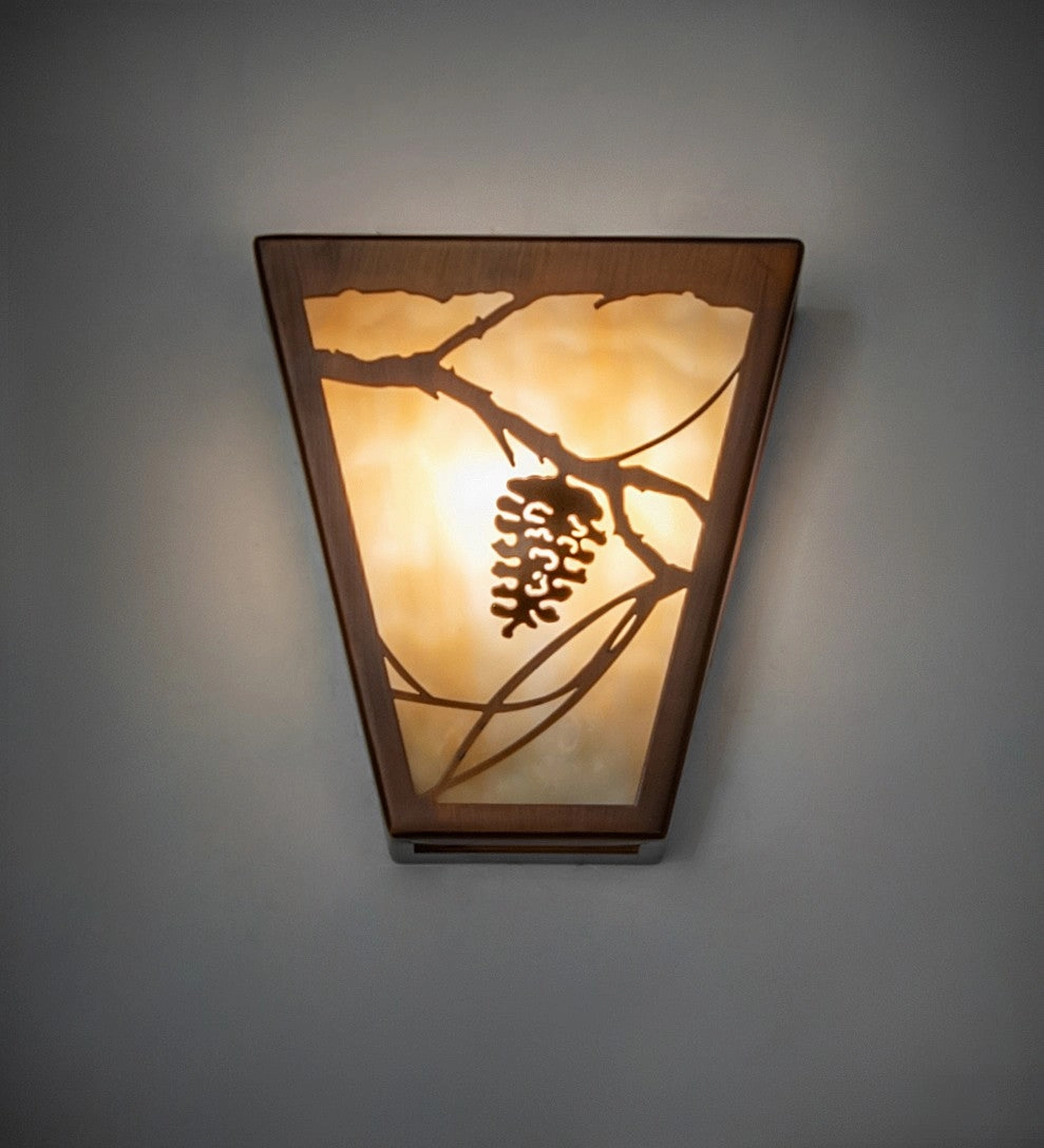 Whispering Pines Three Light Wall Sconce Vintage Copper